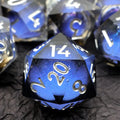Custom Green & Transparent Black Liquid Core DND Dice Set 7-Piece Sharp Edge Resin RPG Dice for Dungeons & Dragons-Liquid11