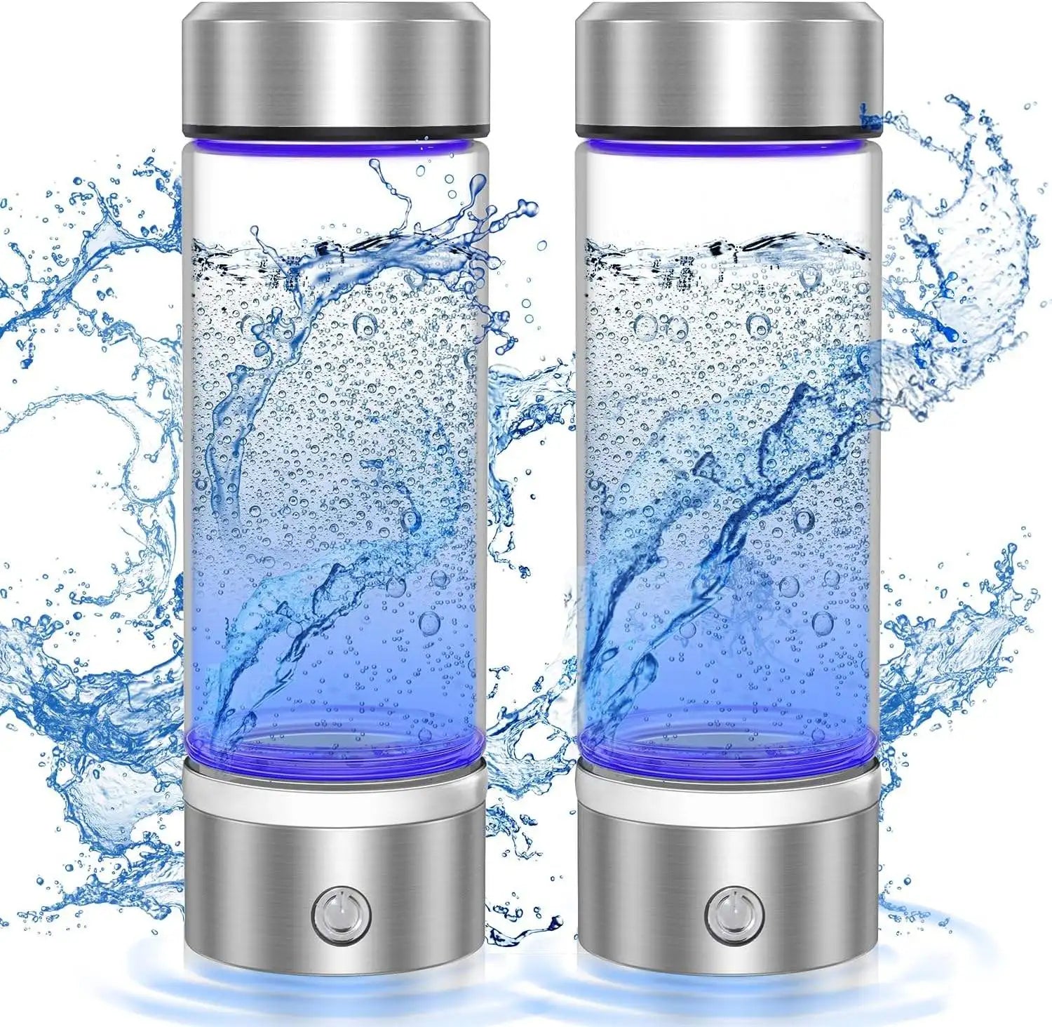 Portable 420 ML Glass 1000 Mah 1600PPB High Concentration Hydrogen Water Bottle