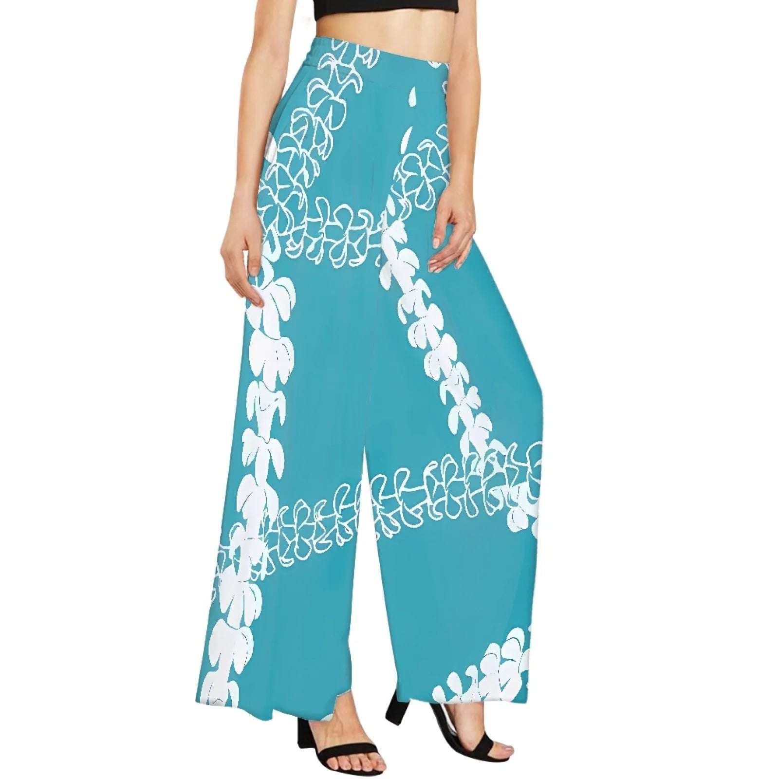 Hot Selling Luxury Hawaiian Elei Wide Leg Pants Woman Sports Yoga Pants Stretch Loose Casual Lounge Sweatpants Custom Printing