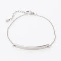 4mm Wide Customized Engraved Logo Curved Strip Lettering Bangle Anti Allergy Bracelet Stainless Steel Blank Bracelet Jewelry