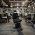 Factory Wholesale Hydraulic Reclining Barber Chair Synthetic Leather Salon Furniture 360 Degrees Rotation Height Adjustable
