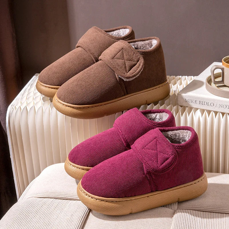 Men's Winter Magic Sticks Shoes Non-Slip Thick Sole Plush Warm Shoes