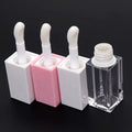 Big Foot Brush Square Lip Gloss Tubes Packaging Concealer Container Big Applicator Lip Gloss Tubes With Big Brush Wands
