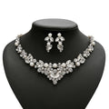 CH023 Hot Selling Bridal Jewelry Set Pearls Necklace Earrings Set Women Rhinestones Jewelry Set
