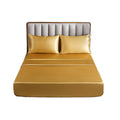 Wholesale Soft Bed Sheets Set 4 Piece Microfiber Imitated Silk Bedsheet Set
