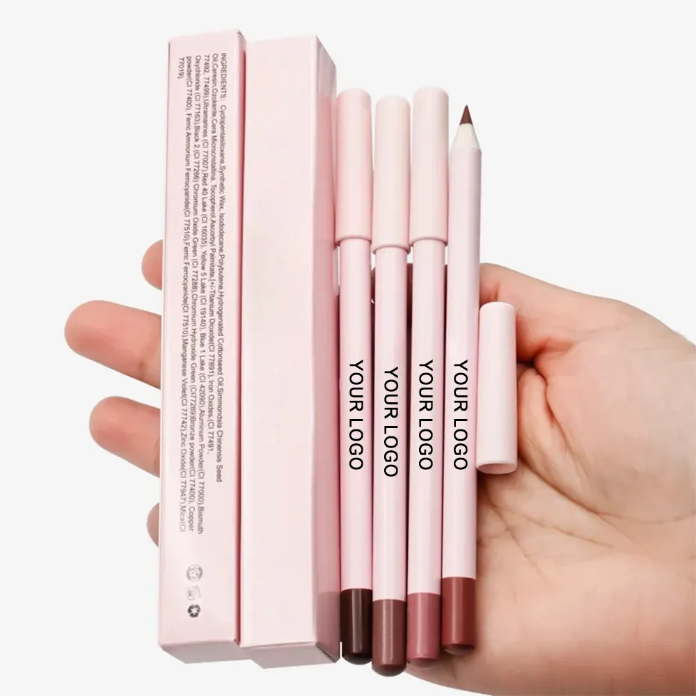 New Arrivals Bulk Matte Lipliner Long Lasting Luxury 24 Colors Lip Liner Private Label Vegan pink Waterproof Lip Liner Pencil