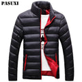 PASUXI Customized Winter Plus Size Puffer Jacket Bubble Coat Men's Latest Fashion Wholesale Custom Jacket Men