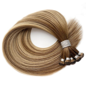 2025 Handtied Weft Double Drawn 100% Virgin Cuticle Remy Hair Extension