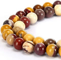 45pcs 8mm Natural Stone Mookaite Jasper Beads Round Loose Gemstone Beads for Jewelry Making DIY Bracelet Necklace