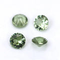 3-10mm 3A Grade 149# Tourmaline Green Loose Synthetic Spinel Round Shape Brilliant Cut Green Spinel Stone