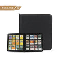 STOCK UNICORN GAME PLUS Luxury Premium Leather Trading Card Binder 12 Pockets Zipper PU 350x335mm Black Clear Polybags Packaging