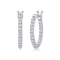 Wholesale 19mm Moissanite Earrings 925 Sterling Silver  Women Moissanite Jewelry Moissanite huggies Earrings