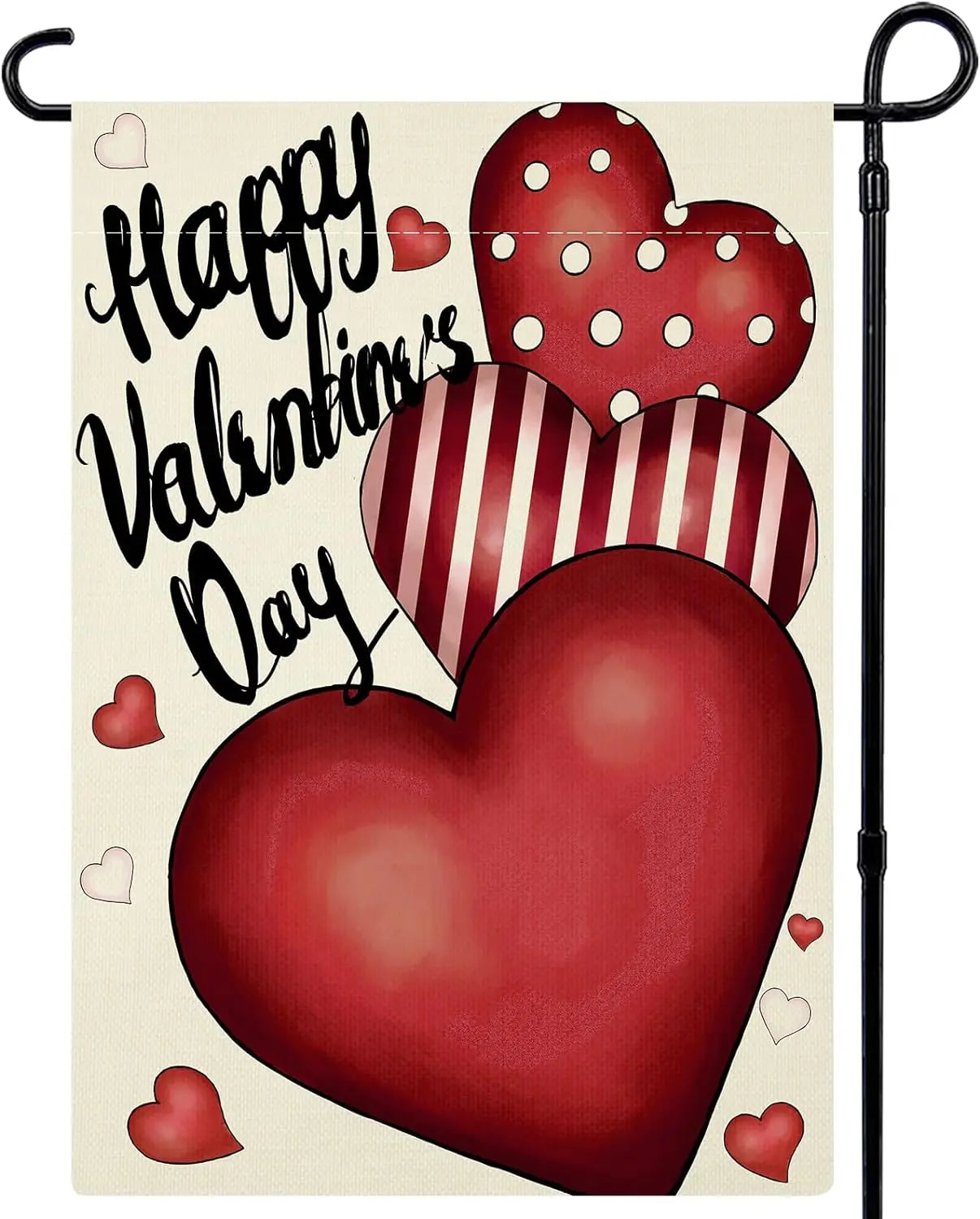 Valentine's Day Garden Flag Double Sided Love Seasonal Valentine's Day Flag Courtyard Outdoor Decoration Flag