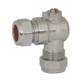 Chrome Brass Compression Valve 15x15mm Angle Straight Service Manual Power for Water Media Ball Structure