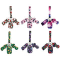 Hot Seller Butterfly Design Neoprene Chapstick Holder Keychain Stainless Steel Lip Gloss Wristlet Lanyard Gift