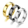 Chic Titanium Mirror Finish Dual Bevel Adjustable Ring Minimalist Band Rings Fine Rings