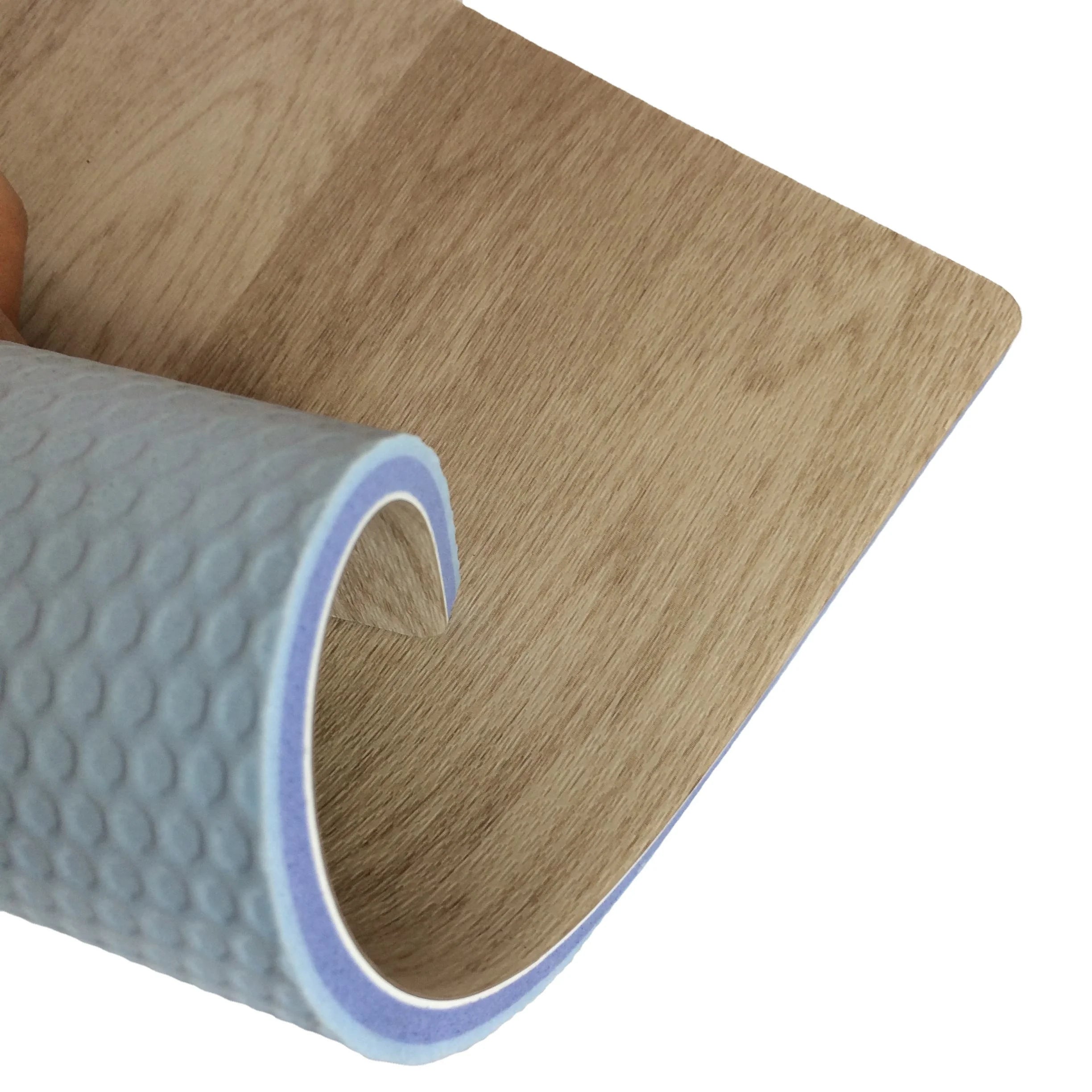 Best Selling PVC Indoor Sport Court Floor Anti-Slip Waterproof Wood Pattern Vinyl Flooring for School Gym Glue Installation