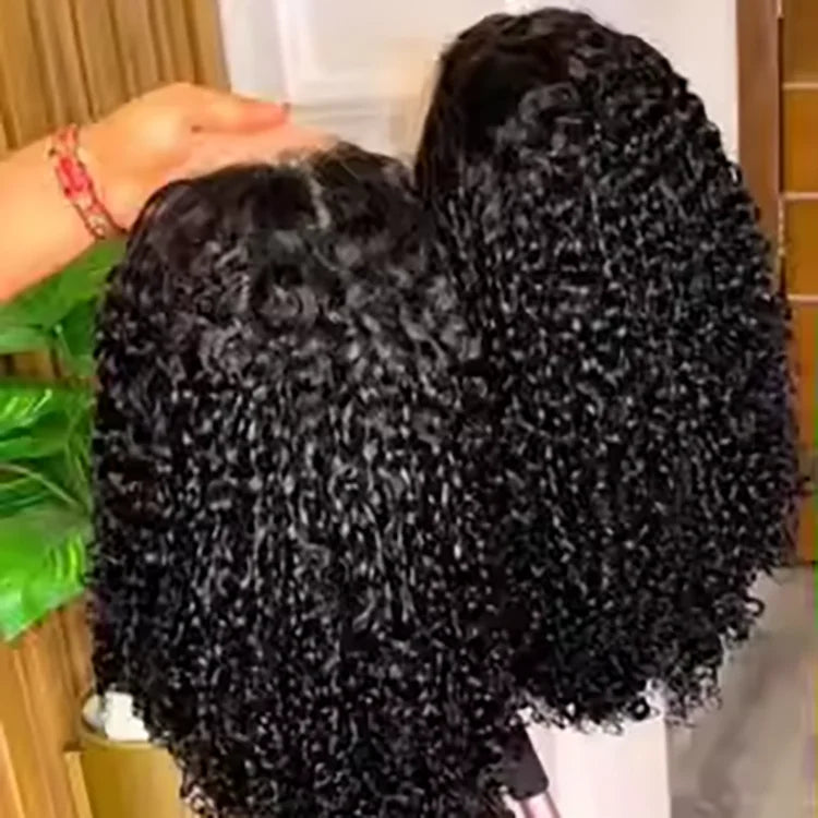 Kinky Curly Hd Lace Frontal Wig Cheap Raw Brazilian Human Hair Lace Front Wig Human Hair Pixie Curly Wigs for Black Women Vendor