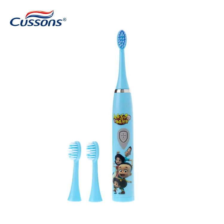 Pattern Electric Toothbrush Replacement Brushheads Soft Bristle Deep Cleaning Cartoon for Kids Factory Wholesale 1.5V Battery 2