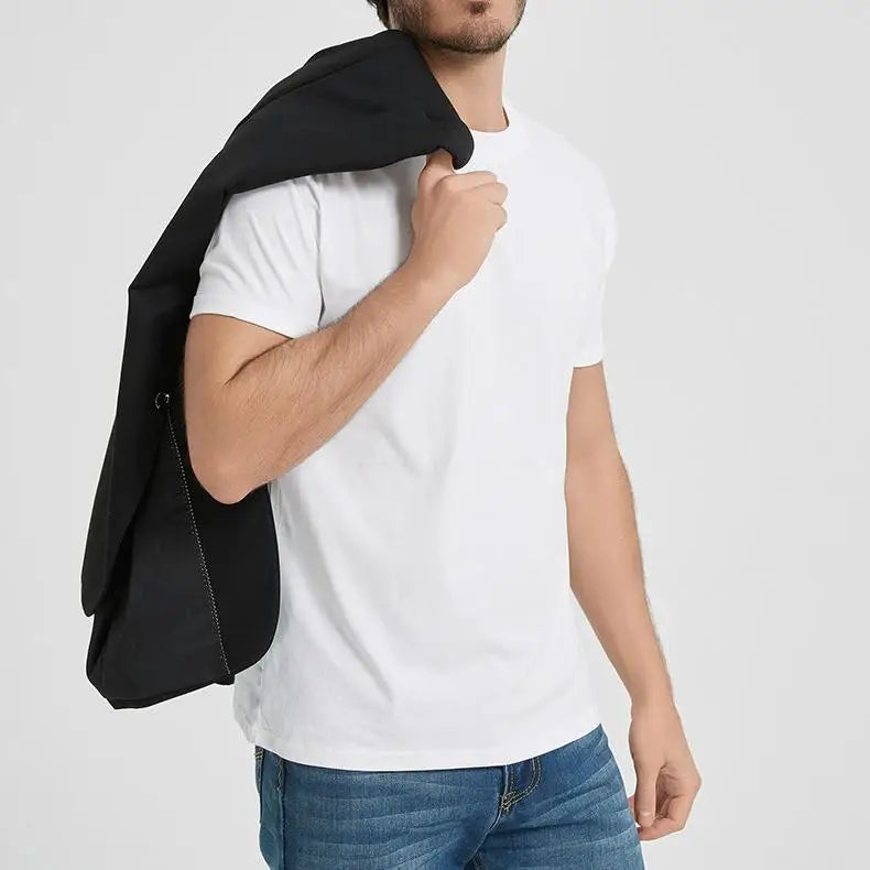 Men's Comfortable 100% Cotton T-Shirt Cartoon Design Plain Knitted Fabric Digital Printing Clothes
