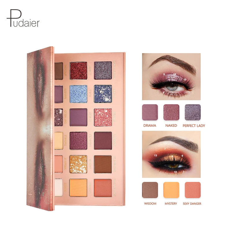 Private Label Smooth Non-caking Eyeshadow Palette Wholesale Long-Lasting High Pigment Eyeshadow Palette