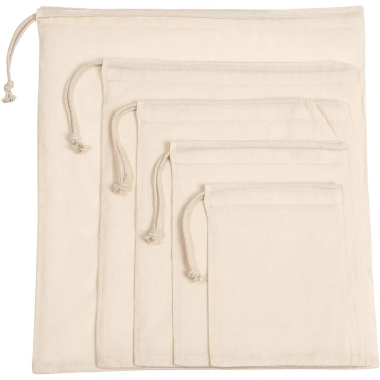 Bolsas De Tela Con Cordon Bolsa De Algodon Con Cordon Bolsas Biodegradables Ecologicas De Compra Con Cordon