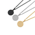 Wholesale Custom 18K Gold Plated Stainless Steel Jewelry Islam Muslim Allah Coin Pendant Necklace for Men and Women