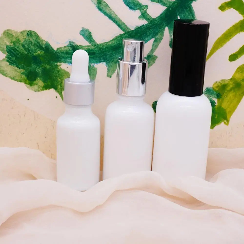 50ml 100ml 30ml White Porcelain Frosted Bottle Serum with Pump
