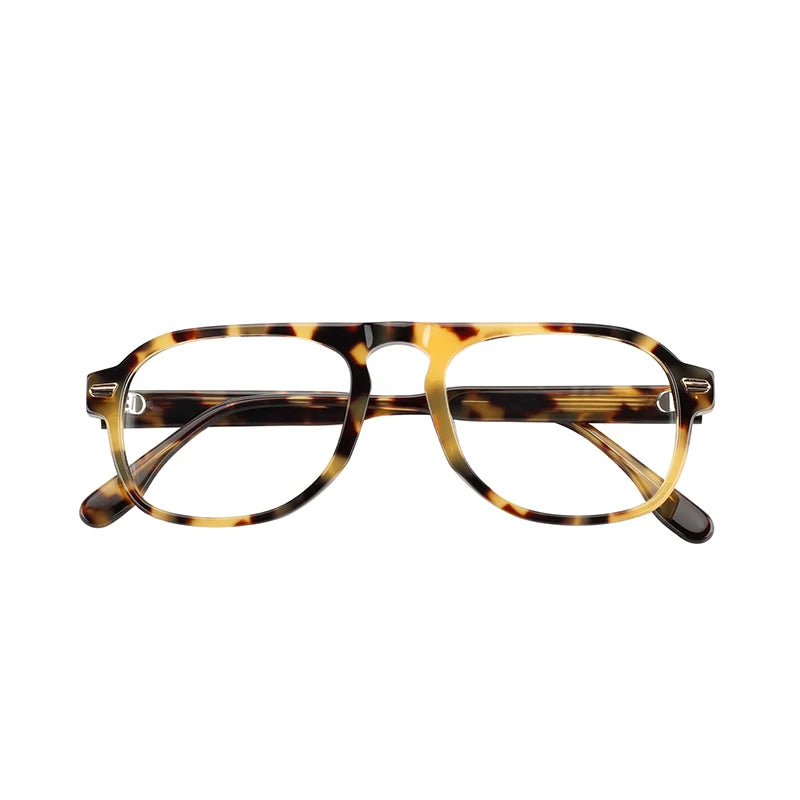 New Vintage Custom Acetate Optical Glasses Frames Diamond Face Shape Match Popular Round Design