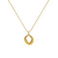 Trendy Stacking Jewelry 18K Gold Plated Geometric Pendant Necklace for Women