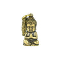 Brass Statue of Shakyamuni Buddha: Small Brass Keychain Pendant for Car Decor