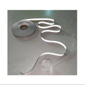 High Light Visibility Double-sided Sewing on Elastic Spandex Reflective Fabric Stripe Tape Double Sided Grey Reflect Piping Tape