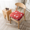 45*50cm Printed Dining Chair Seat Cover Removable Stretch Elastic Cushion Slipcover Protector Home