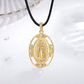 Merryshine Gold Plated Religious Gift Christian Other Fashion Guadalupe Virgin Mary 925 Sterling Silver Pendant Necklace