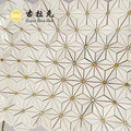 Modern Design Brass White Marble Triangle Pattern Floor Wall Mosaic Tiles 10mm Thickness Parquet for Interior Villa Walls