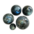 Wholesale Natural Blue ray Crystal Ball 5-9cm Labradorite sphere Decoration