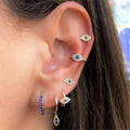 Gaby New Spring Devil Eye Earrings Cartilage Gold Plated Brass Jewelry Set Cartilag Piercing Earrings Wholesale Piercing Jewelry