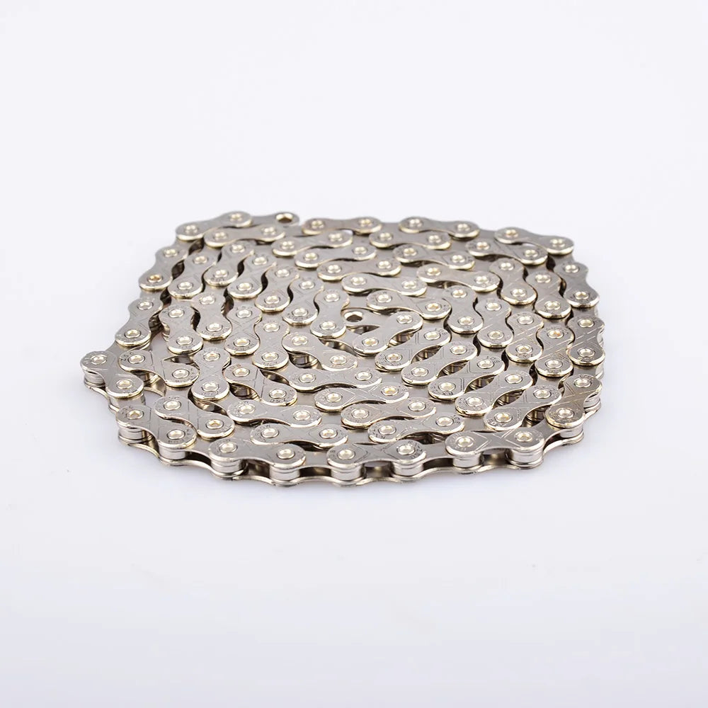 Bike Parts Bicycle Parts 1/2" X 11/128" Silver Color 116 Links Bike Chain with Missing Links 10 Speed Bike Chain