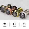 New Jision HSDV-0003 Modern Style Brass 200 Degree Wide Angle Plastic Lens Door Viewer for Hotel Use with 5-Year Warranty