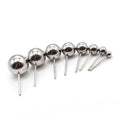 Stainless Steel Make Jewelry Earring Component DIY Hang Charms Different Diameter 2-10mm Bead Ball Earring Pin