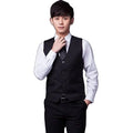 2023 Wholesale Spandex/Cotton Eco-Friendly Waterproof Breathable Double Breasted Chinese Style Men's Suit Vests Autumn Grey