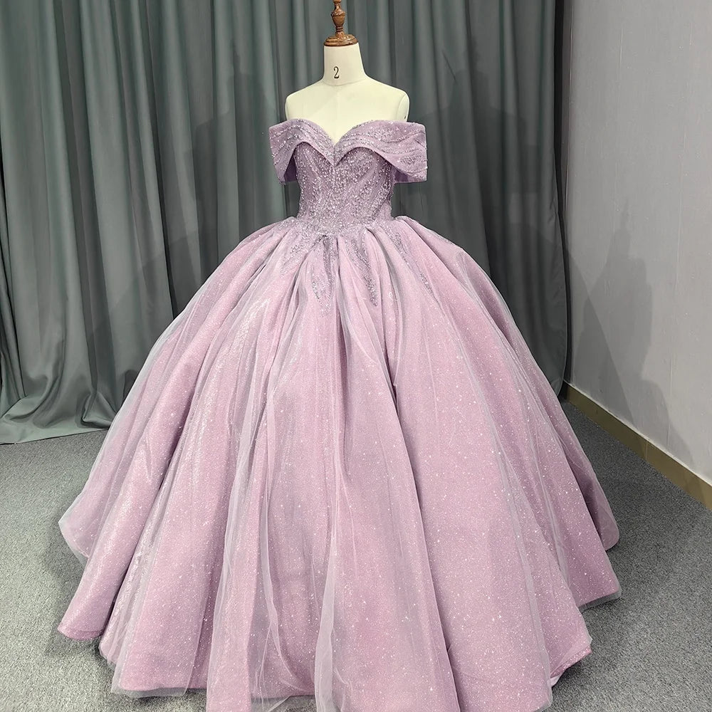 Jancember 9830 Glitter Elegant Prom Party Ball Gown Quinceanera Dresses 2023