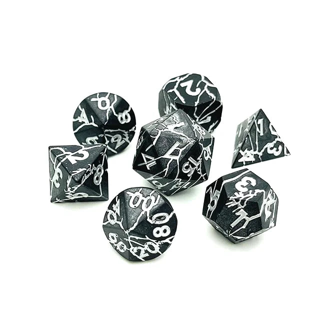 OEM Custom Polyhedral RPG DND Dice Zinc Alloy Metal for Board Games