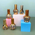 Wholesale 8ml 10ml 12ml 15ml Small Mini Travel Portable Golden and Black Perfume Spray Bottles Glass Exquisite Empty Containers