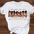 Fashion Print T-shirt Kawaii Melanin T Shirt Women Funny Black African Curly Hair Girl Graphic Tees Aesthetic Tshirt Female