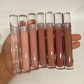 Hot Selling Top Wholesale Vegan Cosmetics pink clear Nude Lipgloss Vendor Custom logo Glitter Private Label Lip Gloss