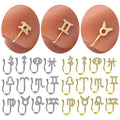 Gaby Trendy Gold Plated Zodiac Nose Ring Custom Nose Cuffs Non-Piercing Body Jewellery for Weddings and Gifts Wholesale