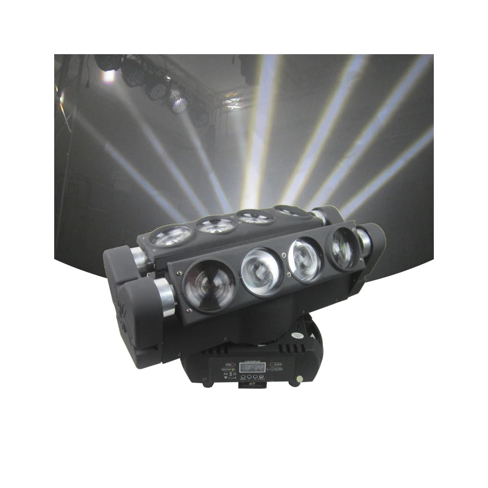 Sharpy Dj Disco Stage Lighting 8*10W 8Eye Rgbw Led Moving Dj Spider Light