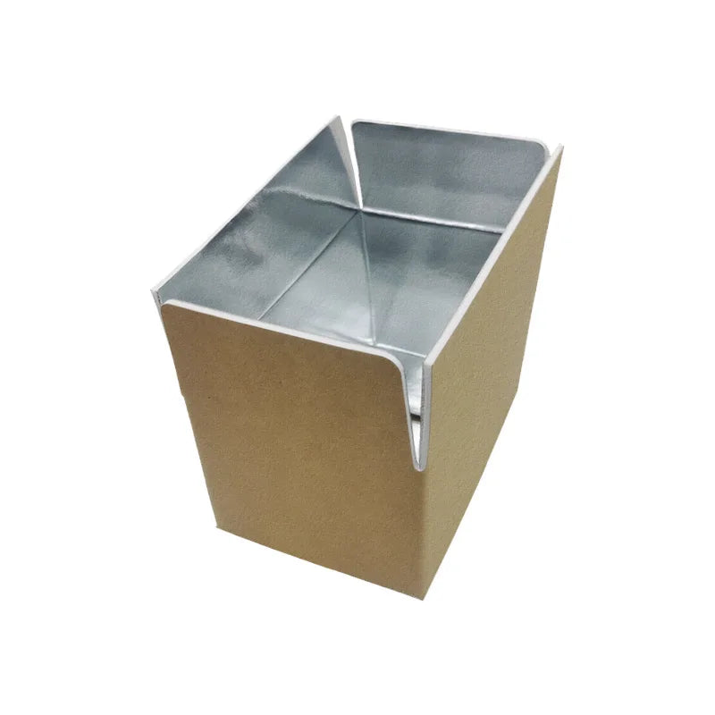 Customized Thickened Aluminum Foil Cooler Packaging Thermal Insulated Cardboard Carton Box for Refrigeration Live Fish Shipping