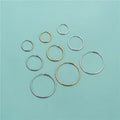 Wholesale Gold Plated Hoop Earring Findings 925 Sterling Silver Hoop Earring for Jewelry Making